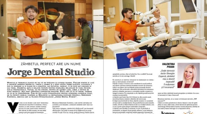 Zâmbetul perfect are un nume – Jorge Dental Studio vip 03 16